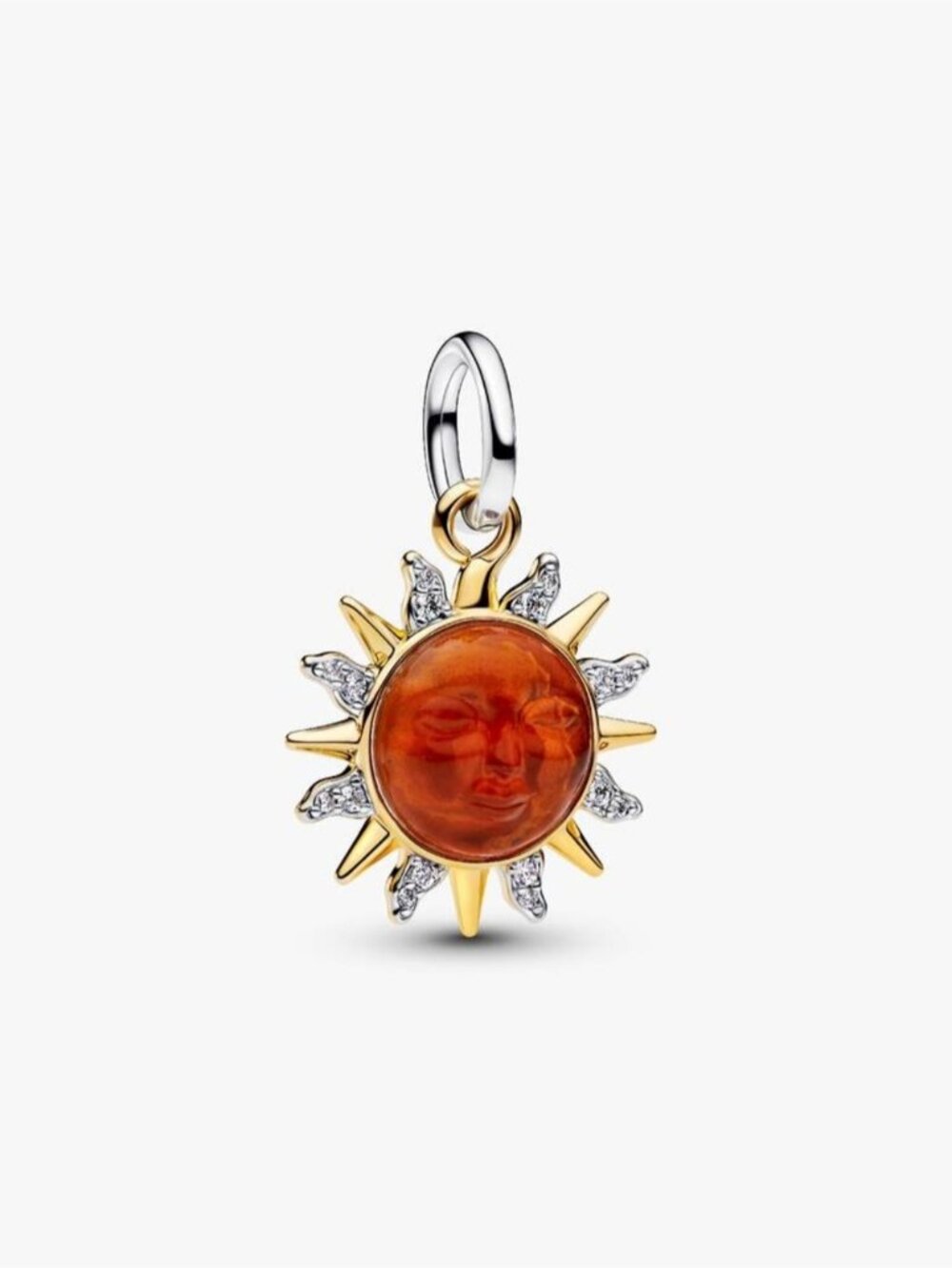 Pandora Swirling Sun Two-Tone Dangle Charm